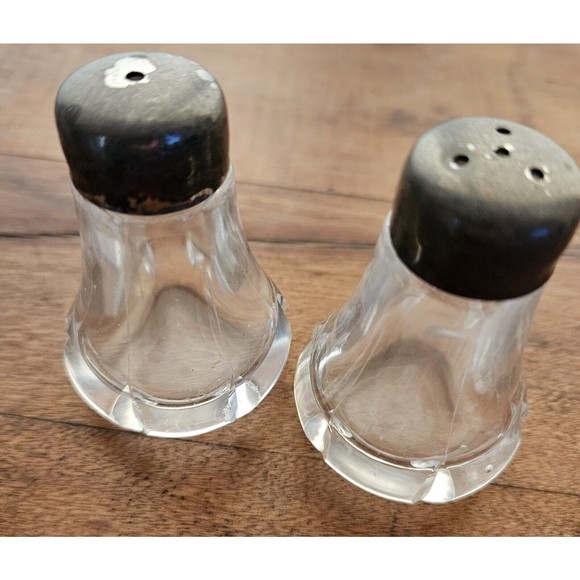 Antique Crystal S&P Shakers - Picture 1 of 7